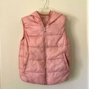 Pink puffer vest